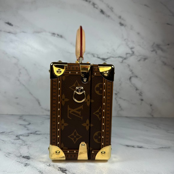 Louis Vuitton Petite Valise Trunk Bag Monogram LV box Purse Crossbody/Tote - Picture 8 of 16